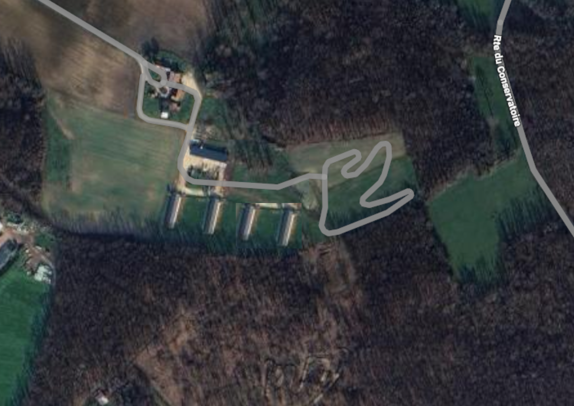 Vue d'ensemble — Implantation 4 bâtiments